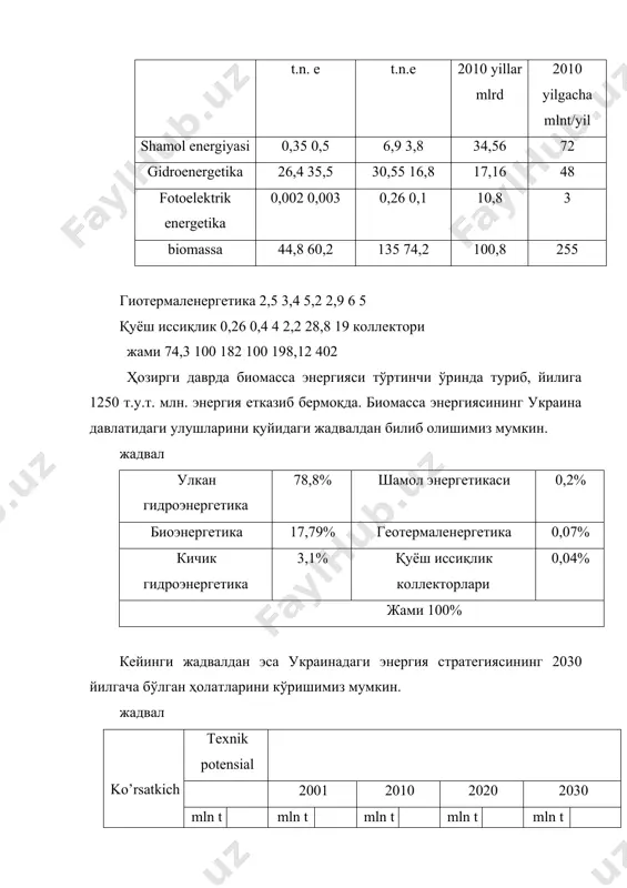 да: экм-рациондаги чорва емишларининг қуруқ 2 миқдори (кг); ккм-қўшилмадаги қуруқ чиқиндилар учун ўринлидир. шу ўринда чорва чиқиндилари яна 2 гурухга, яъни қаттиқ ва суюқ чорва чиқиндиларига ажратишимиз мумкин. бу эса ўз навбатида қўшилмали ва қўшилмасиз чорва чиқиндилари билан узвий боғланиб кетади. фермерлардан қаттиқ чорва чиқиндилар олиш учун турли хил қўшилмалар муҳим аҳамият касб этади. биринчи галда қўшилмалар чорва суюқликларини сингдириб олади, бу билан бирга унинг таркибидаги аммиякли азот ҳам сингиб кетади. қўшилманинг чорва чиқиндисига қўшилиши натижасида чиқиндининг физик- кимёвий ва биологик хоссалари ўзгариб кетади. қўшилма сифатида сомон, чор, пайраха, апилка, барглар ва игна баргли дарахтлардан фойдаланиш мумкин. қўшилмани қўшилиш миқдори чорва тури, уларнинг фойдаланиш талабларига бевосита боғлиқдир. турли хил чорвалар учун кунлик қаттиқ чиқинди олиш учун қўшилмаларнинг қуйидаги меъёрини белгилаймиз (жадвал). жадвал № chorva turi somon, kg torf, kg opilka,kg 1 qora mollar 4-5 6-8 3-4 2 otlar 2-4 5-6 2-3 3 echkilar 0,5-1 0,8-1 1,5-2 4 cho’chqa (bolalari b-n) …