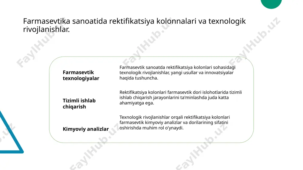 lmalar dori islohotlarining sifatini yaxshilaydi. 03 texnologik innovatsiyalar so'nggi texnologik rivojlanishlar orqali rektifikatsiya kolonlari dori islohotlarida samaradorlikni oshirishda katta yordam beradi. yangi innovatsiyalar sifat va efektivlikni oshirish uchun muhimdir. rektifikatsiya kolonlari va dori islohotlaridagi texnologik rivojlanishlar texnologik rivojlanishlar dori islohotlarida rivojlanishlar, avtomatlashtirish, robotizatsiya va nanotexnologiyalar texnikasi orqali yuqori sifatli dori ishlab chiqarishni osonlashtiradi. dori islohotlaridagi avtomatlashtirish avtomatlashtirish texnologiyalari farmasevtika sanoatida dori ishlab chiqarish jarayonlarini tezlashtiradi va xatoliklarni kamaytirishda muhim ahamiyatga ega. robotizatsiya va dori islohotlaridagi o'zgarishlar robotizatsiya faoliyati farmasevtika sanoatida dori ishlab chiqarishni avtomatlashdiradi va sifatni oshirishga yordam beradi. yangi texnologiyalar rivojlanayotganlik bilan birga sanoatda innovatsiyalar paydo bo'ladi. nanotexnologiyalar va dori islohotlaridagi ta'sir nanotexnologiyalar farmasevtika sanoatida unumdor mahsulotlar yaratishda o'z mavqesini o'zlashtiradi. ulardan foydalanish bilan dori ishlab chiqarish jarayonlari sodda va samarali bo'ladi. farmasevtik sanoatning rektifikatsiya kolonlari yordamida rivojlanishi rektifikatsiya kolonlari rivojlanish jarayoni texnologik yangiliklar farmasevtik sanoatda rektifikatsiya kolonlari, dori islohotlarini tark etishda katta ro'lyoqda bo'ladi va texnologik rivojlanishlarga asos …