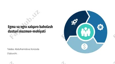 egma va egra xalqaro baholash dasturi — PPTX