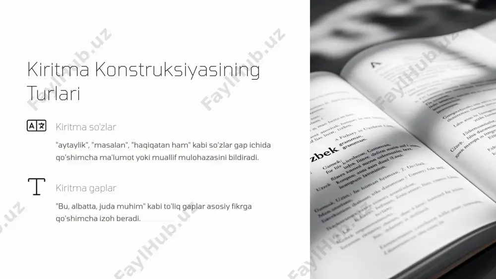 kirish konstruksiyalari va kiritma konstruksiyalari - Page 5