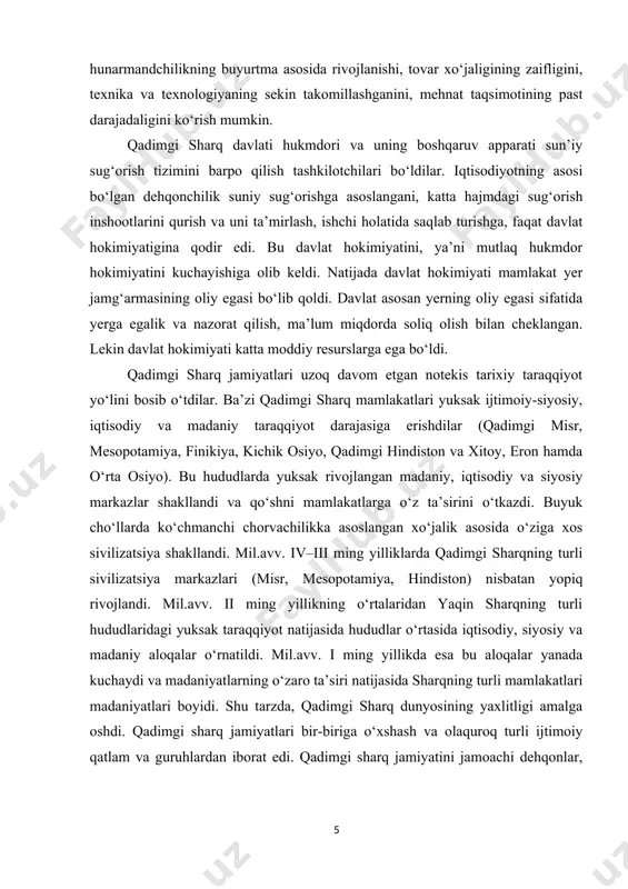 -iqtisodiy munosabatlarni, chuqur ziddiyatlarni ko‘rish mumkin. muammoning ishlanganlik darajasi. eron tarixi falsafiy, ijtimoiy, tarixiy adabiyotlarda, jumladan, davlatchilik tarixida ko‘pgina tadqiqotchilar tomonidan o‘ziga xos uslubda, o‘z zamonasiga mos ravishda atroflicha tahlil qilib berilgan. shuningdek, eron sulolalari tarixini har tomonlama yorituvchi k.e.bosvort[footnoteref:3], v.vasilev[footnoteref:4], nemirovskiy.a.i[footnoteref:5] va boshqa tadqiqotchilar ishlarini, o‘zbekistonda a.a.avdullayev[footnoteref:6] risolalarini, maqolalarini misol qilib keltirishimiz mumkin. jumladan, mazkur tadqiqotlarda mutafakkirning ijtimoiy- falsafiy dunyoqarashi, bilish nazariyasi, borliq haqidagi ta’limoti, ijtimoiy va siyosiy merosi aks etgan. [3: the islamic dynasties a chronological and genealogical by clifford edmand bosworth edinburgh university press, 1967 (islamic surveys, 5)] [4: васильев в. история востока 2-том. м., 2004] [5: немировский а.и. история древнего мира часть 1-2. м., 2000] [6: абдуллаев 3.3. промышленность и зарождение рабочего класса ирана в конце xix - начале xx вв. баку, 1963. ] mavzuning maqsad va vazifalari. mavzuning asosiy maqsadi eronning ilk o’rta asrlardagi tarixini o’rganish va tahlil qilish sanaladi. yuqoridagilardan kelib chiqib quyidagi vazifalar …