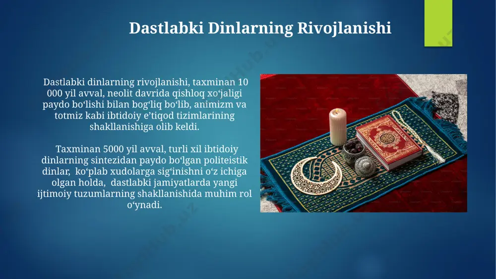 dinlarning tasnifi.ibtidoiy yoki urug' qabila dinlari - Page 5