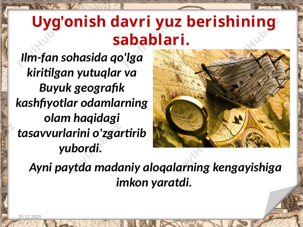yevropada uyg'onish davri madaniyati. 8- sinf - Page 3