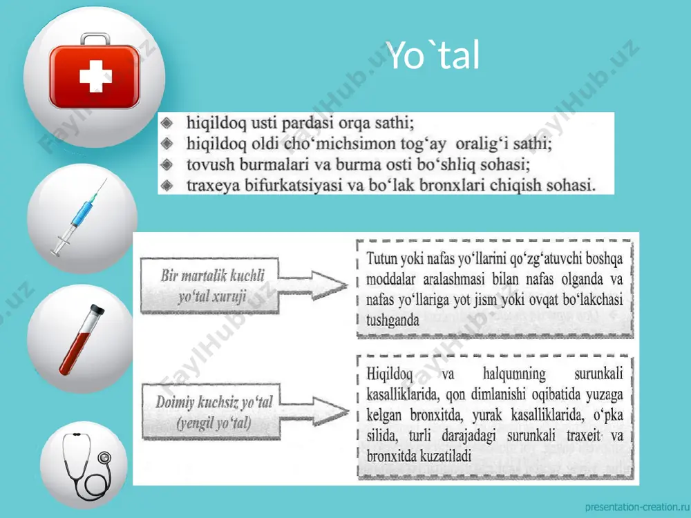 nafas tizimi a'zolarini kliniktekshirish usullari - Page 5