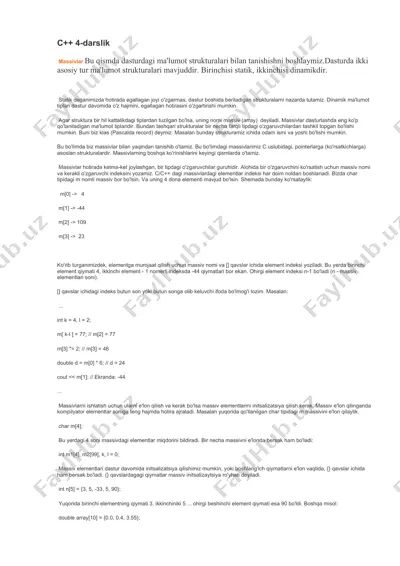 c++ 4-darslik — DOCX