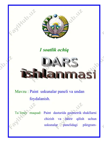 uskunalar paneli — DOC