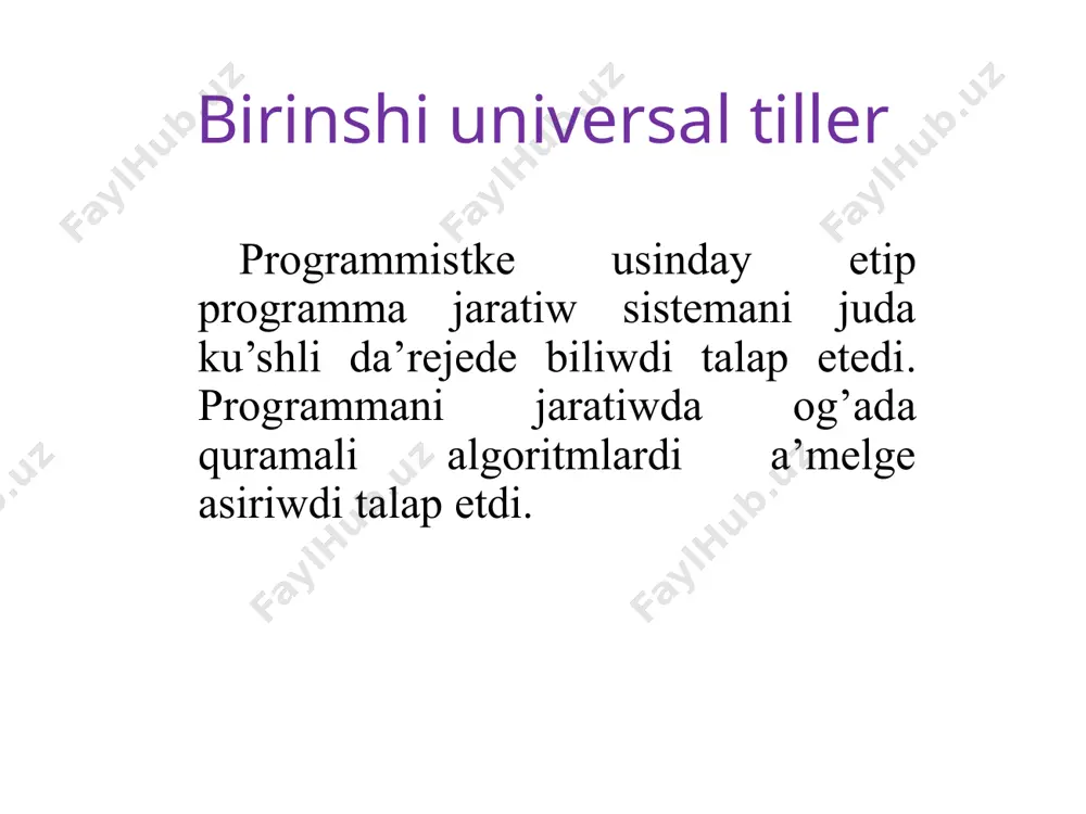 programmalastırıw sistemaları - Page 5