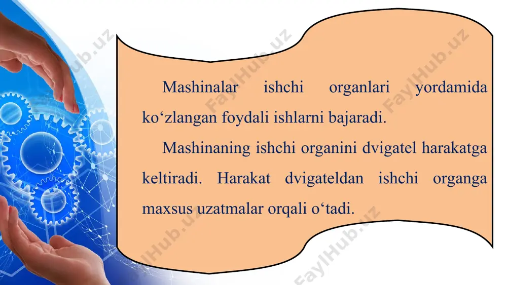 texnikaning asosiy konstruktiv elementlari. texnikaning ishchi organlari 5-sinf - Page 4