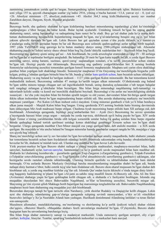 riqat yo'llaridan sabok berganlar, ularni halollik va poklikka, tinchlik va osoyishtalikka da'vat etganlar. birok, o'sha mustabid sovet tuzumi boshlangandan keyin mullalar, namozxonlar qatagon kilindi. masjidlar yopib qo'yildi. biri "quloq", biri "xalq dushmani", biri "ruxoniy", biri "bosmachi", deb ayblangan xalqimiz masjidlarga borishdan uzoqlashdilar. urush yillarida esa boshqa masjidlar kabi oqmasjid xam omborxonaga aylantirildi. sayyid ota qabrlari xam, masjid xam qarovsiz qolib, ko'rimsiz bir joyga aylanib qolgan edi. 1980 yillar atrofida xam namozxonlar kommunistik mafkura siyosatchilaridan qo'rqa-pisa masjidga kelib-ketar edilar. 1981 yil 1 sentyabrda tuman markazidagi shayx gadoy selkin masjidining faoliyat ko'rsatishiga ruxsat berildi. shu jumladan, oqmasjidga xam. shundan so'ng din peshvolari, namozxonlar hashar uyushtirib, darhol obodonlashtrish ishlarini boshlab yuborishdi. 2003 yil 5 sentyabr kuni oqmasjidning ochilish marosimi bo'lib o'tdi. masjid yana faoliyat yurita boshladi. bugungi kunda xatirchi tumanini o'zining mahobatli ko'rinishi bilan bezab turgan bu masjid kishilarni ezgulikka chorlab, namozxonlarga sharoit yaratib bermoqda. o'tmishimizni avaylash, tarixiy obidalarni e'zozlash, asori-atiqalarni, qolaversa, xalqimizning …