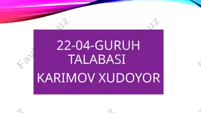 covid-19 pandemiyasi — PPTX