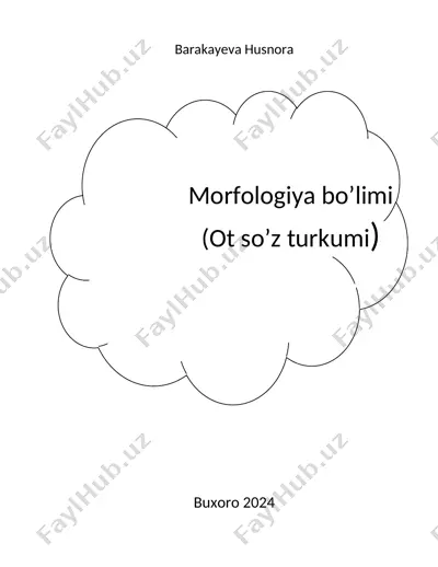 morfologiya — DOCX