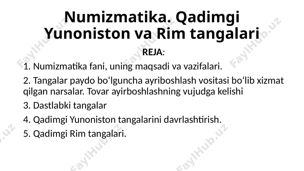 anqis ashyolarni pul o‘rnida ayirboshlay boshladi. bunday tovar-pul muomalalari mintaqalarda turli ko‘rinishda amalga oshirilgan. masalan, osiyo va afrikada “kauri” nomli chig‘anoqlar pul vazifasini o‘tagan. ular ayrim elatlarda ibtidoiy jamoa tuzumi davridan boshlab milodning xx asrigacha savdo vositasi bo‘lib kelgan va kauri chig‘anoqlari qadimiy xitoy, yaponiya hindistonda ancha vaqtgacha muomalada bo‘lgan. ular milodning vi-viii asrlarda germaniyada, xi asrda shvetsiyada ishlatilganligi, gvineyada ham kauri tasviri tushirilgan pullar mavjud bo‘lganligi aniqlangan. bundan tashqari– qoramol, harsang, it tishi, cho‘chqa dumi, ma’dan parchasi singari narsalar ham savdo vositasi sifatida qo‘llanilgan. odamzod o‘zi uchun qulay pul shaklini ixtiro etguniga qadar, mazkur “pul”larni tabiatdan olib savdo vositasi sifatida ishlatib turgan. bunday pullar jamiyat taraqqiyotining ma’lum bosqichlarida o‘zini oqladi. ammo vaqt o‘tishi bilan ular davr talabiga javob bermay qoldi. qabila va jamoadagi mehnat taqsimoti moddiy va ehtiyoj buyumlarini ayriboshlashning rivojlanishida asosiy omil bo‘lgan. ana shu tovar ayirboshlash natijasida ma’lum miqdorda mol ortib qolgan. u boshqa mollar narxining ekvivalentiga …