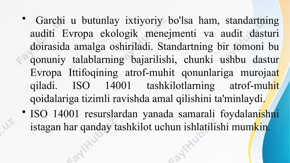 kimlar iso 14001 atrof-muhit boshqaruvi tizimi guvohnomasini olishi mumkin? - Page 3