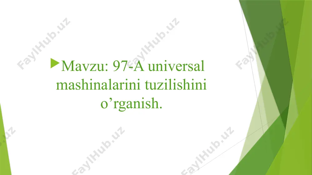 gichga kiritiladi. keyin ipni mashina old devoriga mahkamlangan ip yo’naltirgich ichidan, igna yuritgich vtulkasiga kiydirilgan sim ip yo’naltirgichning ilgagi ichidan yuqoridan pastga o’tkaziladi va ignaning ko’ziga chapdan o’ngga tomon kiritiladi. ostki ipni taqish 1022 klass mashinasidagi kabi. ostki ip mashinadan o’ng tomonda ish stolining qopqog’iga mahkamlangan o’ragichga kiydirilgan naychaga o’raladi. naychaga ip o’rash priyomlari 1022 klass mashinasida ishlatiladigan priyomlarga o’xshash; o’ragichning konstruksiyasi quyida ko’rib chiqiladi. mashinani ishlatish va asosiy rostlashlar. mashinani ishga tushirayotganda avtomatik moylash sistemasi ishiga ahamiyat berish kerak. bu sistema normal ishlayotgan bo’lsa, moy to’xtovsiz oqib, kuzatish qalpoqchasining qabariq yuzasiga tegib turadi. agar moy oqimi kuzatish qalpoqchasida ko’rinmasa, mashinani to’xtatib, moylash sistemasining buzuqlik sabablarini aniqlash kerak. 1022 klass mashinasidagi kabi ustki ip tarangligini gayka yordamida, ostki ip tarangligini esa naycha qalpog’idagi vint yordamida rostlanadi. baxyaqatorni dastani bosib, ya’ni 1022 klass mashinasida qanday bo’lsa, shunday puxtalanadi. ip tortgich. mashinada bir tekis aylanadigan quloqchali ip tortgich ishlatiladi. bosh val chap …