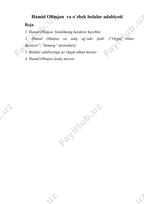 lib ulardan mantiqiy xulosa chiqardi. 1928 yilda yozgan “bolalik” she`rida jo`shqin yoshlikni, o`zining bolalik chog`larini xotirlaydi: bola edik, tanlar – olov, qalb – qaynoq, ko`zlar – o`tkir, dillar – sof, erkin – erkin o`ynardik.... har bir satrdan bolalikning samimiy ko`rinishi, musaffo onlari ko`z oldimizda gavdalanadi: ko`krak kerib, baliq kabi sho`ng`ib yotardik... qizlar o`tsa, orqasidan olma otardik. she`rning qudrati va katta muvoffaqiyati shundaki, shoirning yoshligi, uning ko`z oldida bolalikning umumlashgan tipik ifodasini topa olgan. she`r juda o`ynoqi, yosh kitobxonlar qalbini maftun etadi. shu to`plamdan joy olgan “lola” nomli she`ri maktabgacha ta`lim yoshidagi bolalarga bag`ishlangan. bugungi kunda minglab lolaga o`xshagan jajji qizaloqlarni ona - vatan quchog`ida o`nib o`sayotganliklarini lola timsolida ifodalaydi: lola bog`chaga chiqib, kechga yaqin gul terdi. etak-etak to`pladi, har kunidan mo`l terdi. sochiga gul bog`ladi, chekkasiga taqdi gul. yelkalaridan tashlab gulga ko`mildi butkul. bolalarni gul – lolalarga o`xshatamimz.ularga ehtiyotkorlik va mehribonlik bilan muomalada bo`lamiz. she`rni “lola” deb nomlanishi bejiz emas. …