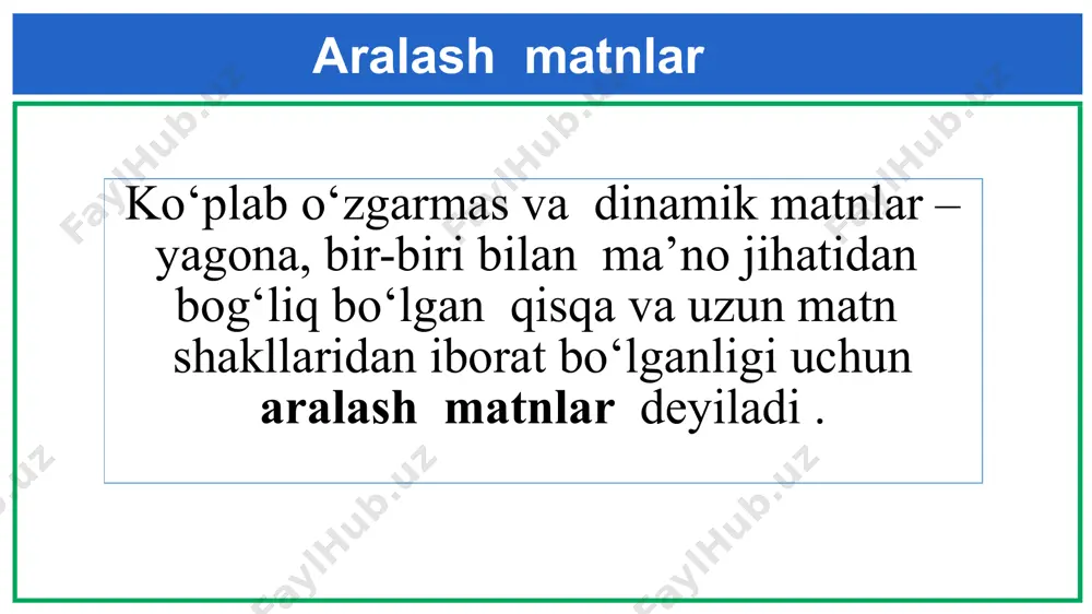 i» xalq ko‘zidan olib tashlanganda bu «soxta rassomlar» nima uchun g‘azablanishayotganini hech ham tushunolmayman. hulkar graffiti (2-xat) odamlar turli xil didga egadirlar. jamiyat axborot va reklamalar bilan to‘lib-toshgan. savdo kompaniyalari belgilari, do‘kon nomlari, ko‘chalarning har ikki tarafida joylashgan jonga teguvchi katta plakatlar. bularning barchasi kerakmi? asosan kerak. graffitilar kerakmi? ba’zilar: «ha», – deyishadi, ayrimlari esa – «yo‘q». ushbu graffitilar uchun kim haq to‘laydi? kim oxir-oqibat reklama uchun haq to‘laydi? albatta, iste’molchi. reklama taxtalarini qo‘yadiganlar sizning ruxsatingizni so‘rashadimi? yo‘q. unda devorlarga chizadigan odamlar buning uchun ruxsat olishlari kerakmi? graffiti (2-xat) bu shunchaki ayrimlar uchun muloqot qilish imkoniyati emasmi? bir necha yillar oldin do‘konlarda paydo bo‘lgan katakchali va yo‘l-yo‘l liboslarni hamda chang‘ichilar kostumlarini eslang. modellari va ranglari bo‘yalgan beton devorlardan ko‘chirilgan edi. bugungi kunda jamiyatimiz tomonidan qabul qilinayotgan bu modellar ham, bu ranglar ham barchani zavqlantiradi. ammo o‘sha uslubdagi graffiti esa juda ko‘rimsiz hisoblanadi. ha, san’at uchun qiyin davrlar keldi. sora 1- …