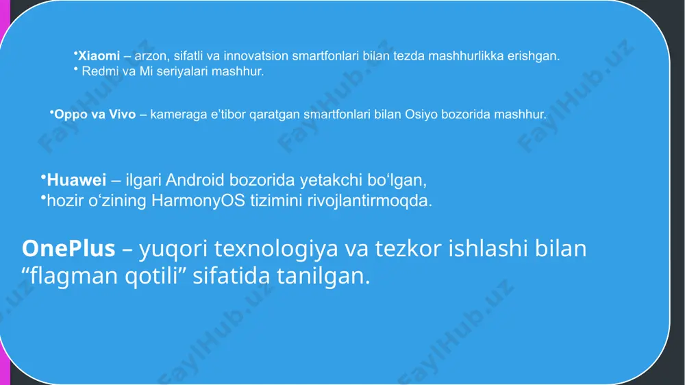 telefonlar tarixi va hozirgi brendlari - Page 5
