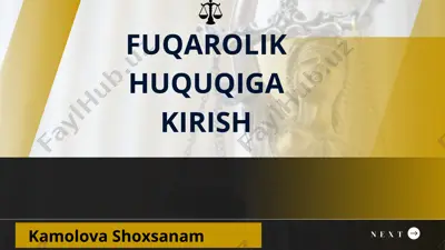 fuqarolik huquqi tushunchasi — PPTX