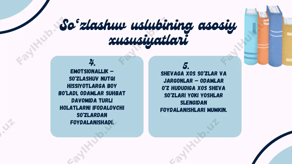so'zlashuv uslubi va uning xususiyatlari - Page 5
