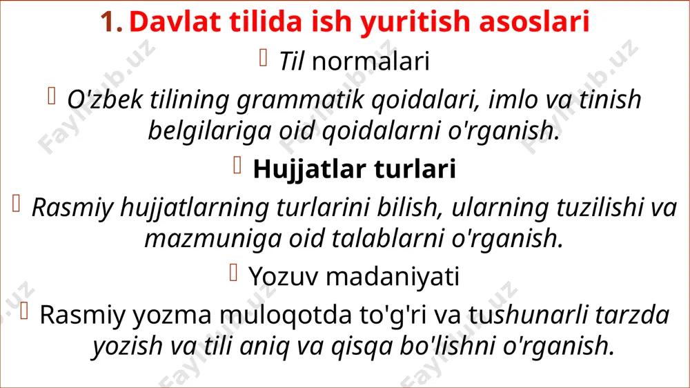 "davlat tilida ish yuritish fanining maqsadi va vazifalari" - Page 4
