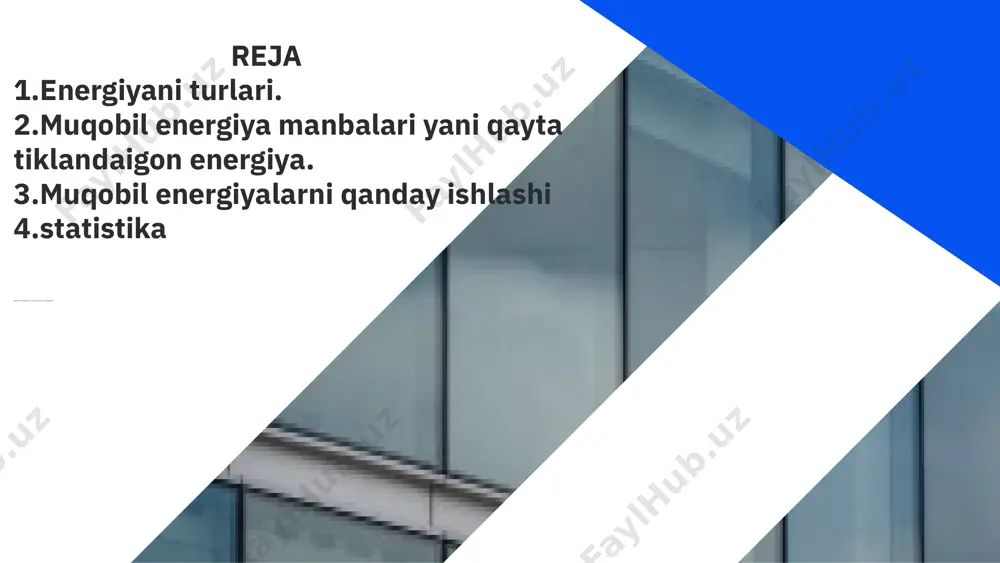 iyasi 🌿 www.reallygreatsite.com o‘simlik qoldiqlari, hayvon chiqindilari yoki oziq-ovqat chiqindilari yoqilganda issiqlik energiyasi hosil bo‘ladi. bu issiqlik suvni qizdiradi va bug‘ hosil qiladi. bug‘ turbinalarni aylantiradi va elektr ishlab chiqariladi. statistika 2023 2024 image1.png image2.png image3.svg image4.png image5.png image6.png image7.svg image8.png image9.svg image10.png image11.svg image12.png image13.svg image14.png image15.svg image16.png image17.svg image18.png image19.svg image20.png image21.svg /docprops/thumbnail.jpeg