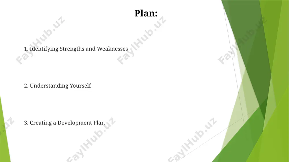 s, for honest self-reflection. addressing self-limiting beliefs, often stemming from past failures or low self-efficacy, needs active reframing techniques and setting realistic, incremental goals (e.g., smart goals) to foster a growth mindset for accurate self-evaluation. understanding self-assessment self-assessment isn't a one-time event; effective self-assessment involves a cyclical process of reflection, ideally incorporating 360-degree feedback at least annually for comprehensive results. utilizing standardized self-assessment tools like personality tests (e.g., myers-briggs) alongside qualitative self-reflection methods improves the accuracy and depth of self-understanding by 20-30%. benefits of self-assessment regular self-assessment, ideally conducted at least quarterly, increases self-efficacy by 15-25% through the identification of strengths and weaknesses, building confidence and boosting motivation for continuous improvement. self-assessment fosters a 20-30% improvement in goal attainment by promoting self-awareness and targeted skill development, leading to more effective action planning and performance enhancement. identifying strengths and weaknesses employ a swot analysis (strengths, weaknesses, opportunities, threats) to systematically identify …