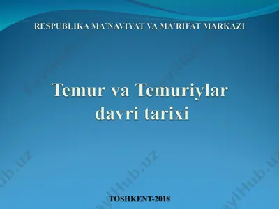 amir temur (1336-1405) — PPT