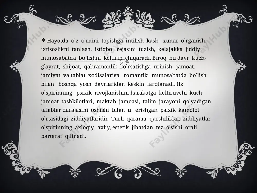 ilk ospirinlik va yoshlik davrida psixik rivojlanish xususiyatlari - Page 5