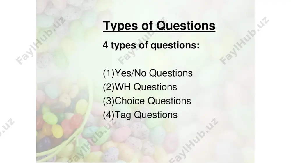 types of questions - Page 2