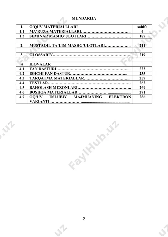 g “ta’lim to‘g‘risida”gi qonuni. 2. ta’lim sohasidagi davlat siyosatining asosiy tamoyillari. 3. ta’lim tizimi va turlari. 4. pedagoglik kasbi, uning paydo bo’lishi va ravnaq topishi. tayanch tushunchalar: pedagogika, ta’lim, bilim, o‘qituvchi, o‘quvchi, “ta’lim to‘g‘risida”gi qonun, ta’lim siyosati, tamoyil, ta’lim tizimi. o‘zbekiston respublikasining 2020-yil 23-sentyabrda tasdiqlangan “ta’lim to‘g‘risida”gi qonuni. o’zbekiston respublikasi siyosiy mustaqillikni qo’lga kiritgach, ijtimoiy hayotimizning barcha sohalarida tub islohotlar amalga oshirila boshlandi. totalitar boshqaruv usuli asosida ish yuritilayotgan xalq ta’limi tizimida ham so’nggi o’n yilliklar davomida yuzaga kelgan muammolarni hal etish vazifasi respublika hukumati hamda mutasaddi tashkilotlarni ta’lim tizimida ham jiddiy o’zgarishlarni amalga oshirishga undadi. bu boradagi sa’i-harakatlarning samarasi sifatida 1992 yil iyul oyida mustaqil o’zbekistonning ilk “ta’lim to’g’risida”gi qonuni qabul qilindi. mazkur qonun mazmunida respublika ta’limi tizimi, uning asosiy yo’nalishlari, maqsad, vazifalari, ta’lim bosqichlari va ularning mohiyati kabi masalalar o’z ifodasini topdi. biroq, 1997 yilga kelib, o’zbekiston respublikasining “ta’lim to’g’risida”gi qonuni va uning mazmunida ilgari surilgan g’oyalarning amaliyotga …