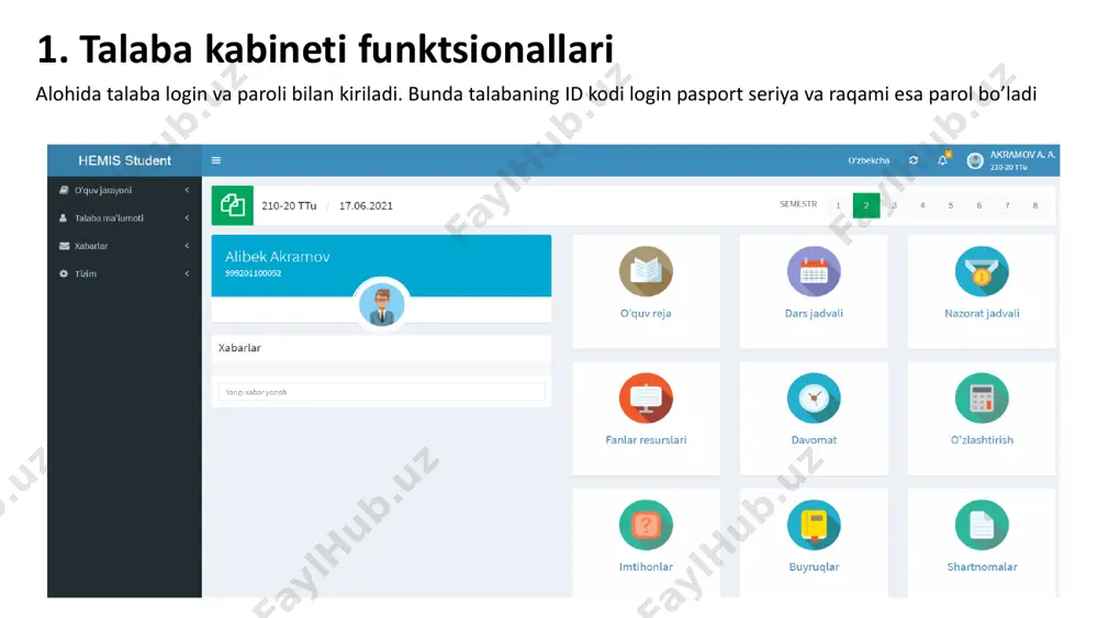 hemis oliy taʼlim jarayonlarini boshqarish axborot tizimi - Page 4