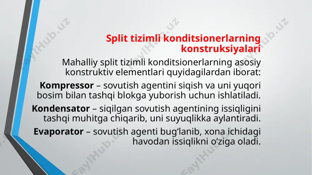 maxalliy split tizimli konditsionerlar, konstruksiyalari va ishlash rejimi - Page 4