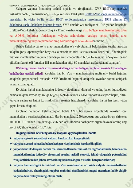 qaro iqtisodiy hamkorlik bankini (xihb), ettb, xvfni kiritish mumkin. 2- tur tashkilotlarning byudjetlari ishtirokchilarning har yillik badallari evaziga tashkil etiladi. ularga bmt, xalqaro vaqt byurosi, atom energetikasi bо‘yicha xalqaro agentlik, dengiz aloqasi bо‘yicha xalqaro tashkilot, ilmiy xizmatchilarning umumjahon federatsiyasi va boshqalarni kiritish mumkin. 3- tur xalqaro tashkilotlarga vaqtinchalik tusga ega bо‘lgan ilmiy dasturlar va kongresslarni kiritish mumkin. ularni moliyalashtirish qatnashuvchi ishtirokchilar tomonidan amalga oshiriladi. masalan, xalqaro biologiya dasturi (1964-1974 yy.), xalqaro geodinamik loyiha (1971-1980 yy.), xalqaro osoyishta quyosh yili (1964-1965 yy.), 1957 yildan boshlab har ikki-uch yilda chaqiriladigan xalqaro tog‘ kongressi va boshqalar. ushbu tashkilotlar turli mamlakat olimlari bilan yaxlit ilmiy tadqiqotlar olib boradi. 4- tur xalqaro tashkilotlar xalqaro ilmiy laboratoriyalar, institutlar, ittifoqlar, yaxlit va sohalar assotsiatsiyalari, ma’lum ilmiy sohalar bо‘yicha byurolardan iborat. 5- tur xalqaro tashkilotlar faoliyatning ma’lum sohalariga kо‘maklashish va tadbirlarni moliyalashtirish uchun mablag‘larni yig‘ish bilan shug‘ullanadilar. masalan, xalqaro yovvoyi tabiat fondi davlat, jamoat tashkilotlari va xususiy shaxslardan …