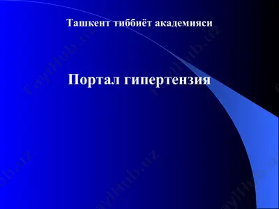 портал гипертензия — PPT