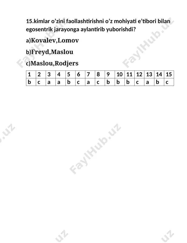 shaxs mavzusida test savollari va atamalar izohi - Page 5