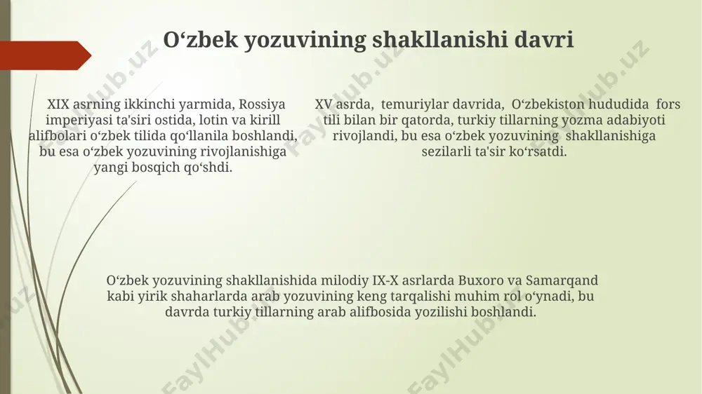 o'zbek tilining taraqqiyot bosqichlari - Page 5