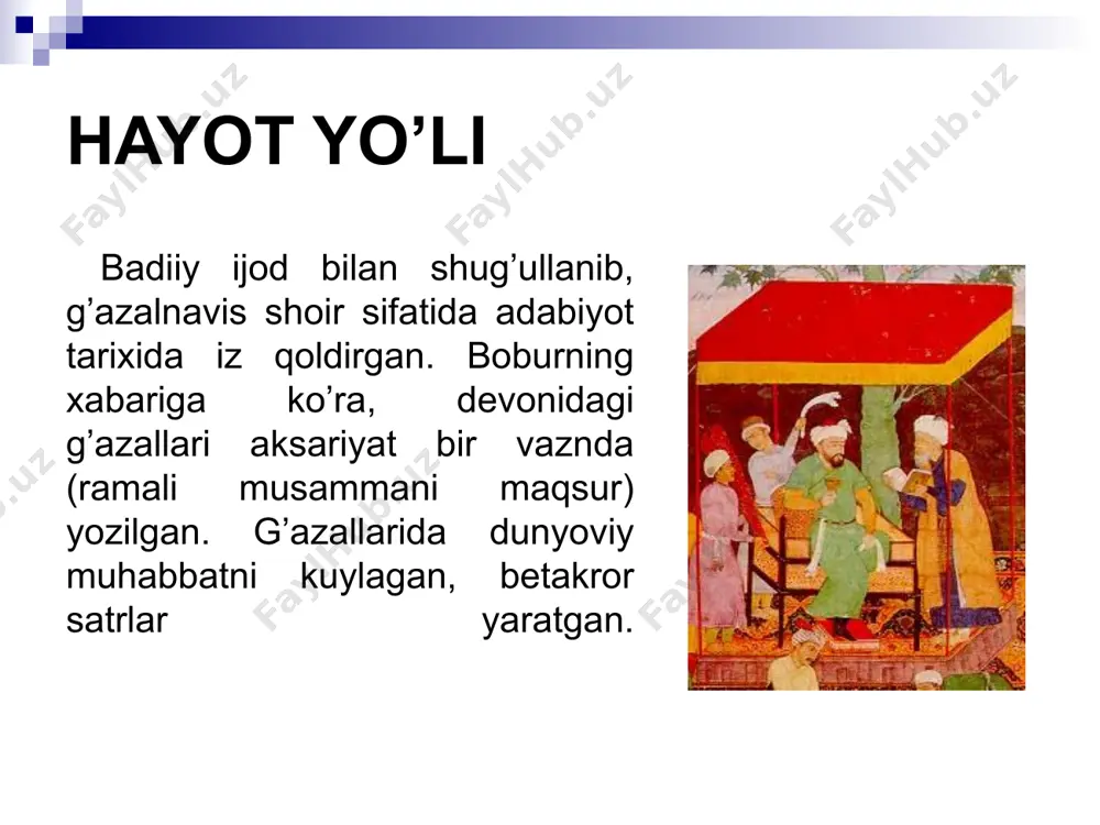 zoning tarafdorlari, xususan, onasi poyanda sultonbegim hirot ichkarisida zimdan ish olib borgan. 1470 yilning iyulida husayn boyqaro qo‘shin bilan dushmanga qarshi jangga ketganda, poytaxtda sotqin bek va amaldorlar yodgor mirzo nomiga xutba o‘qitganlar. husayn boyqaro 1 oydan so‘ng navoiyning tadbirkorligi bilan yodgor mirzoni qo‘lga olib, taxtni qayta egallagan va umrining oxirigacha hukmdorlik qilgan. saltanatiga xorazm, seyiston, qandahor, balx, g‘aznadan domg‘ongacha bo‘lgan yerlar kirgan. yurak xastaligidan vafot etgan husayn boyqaro o‘zi qurdirgan madrasa ichidagi maqbaraga dafn etilgan. hozir maqbara vayron bo‘lgan, qabr va uning ustiga o‘rnatilgan «sangi haft qalam» saqlanib qolgan. husayn boyqaro davrida hirot sharqning fan, madaniyat, hunarmandchilik rivojlangan yirik markaziga aylangan: turli mamlakatlardan iste’dod sohiblari hirotga panoh axtarib kelganlar. til, adabiyot, tarix, tasviriy san’at, xattotlik, kitobat san’ati, tabobat, handasa, musiqa, qog‘oz tayyorlash, tomosha san’ati va boshqa sohalar rivojlangan. hirot, mashhad, marv, nishopur singari shaharlarda ko‘plab noyob obidalar barpo etilgan. mahalliy hunarmandlar ishlab chiqargan mahsulotlar xurosondan tashqarida ham mashhur bo‘lgan. …
