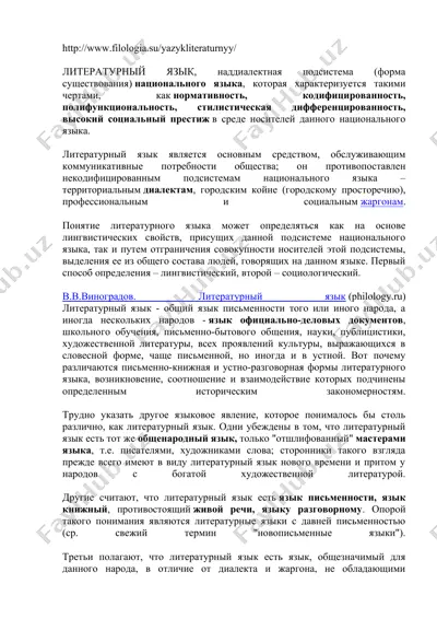 литературный язык — DOCX