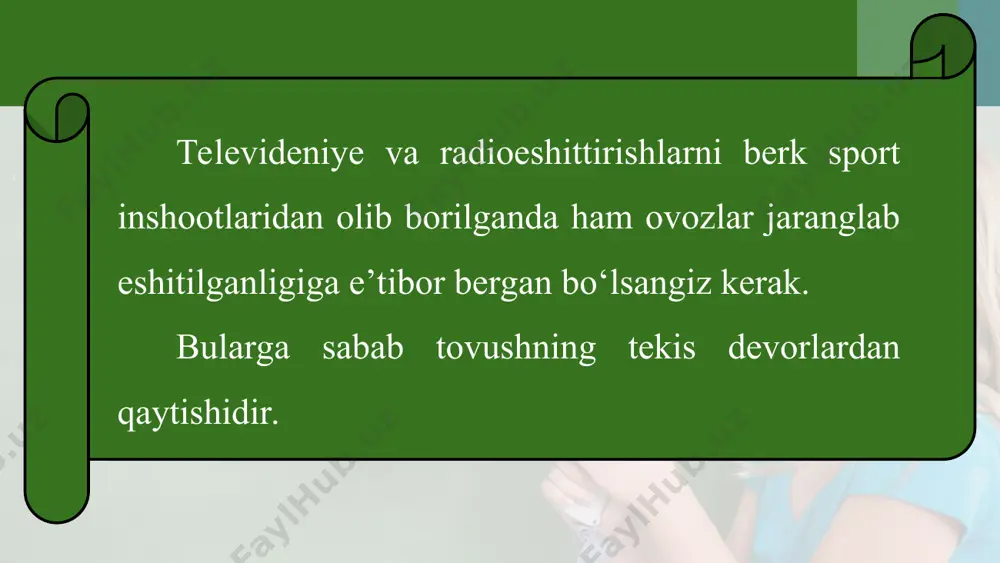 tovushning qaytishi. aks sado 6-sinf - Page 4