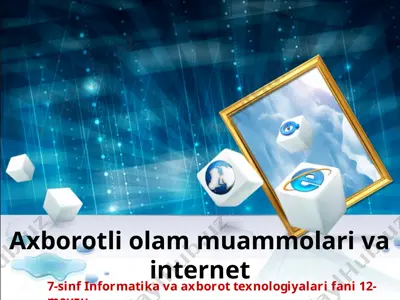 axborotli olam muammolari va internet 7-sinf — PPT