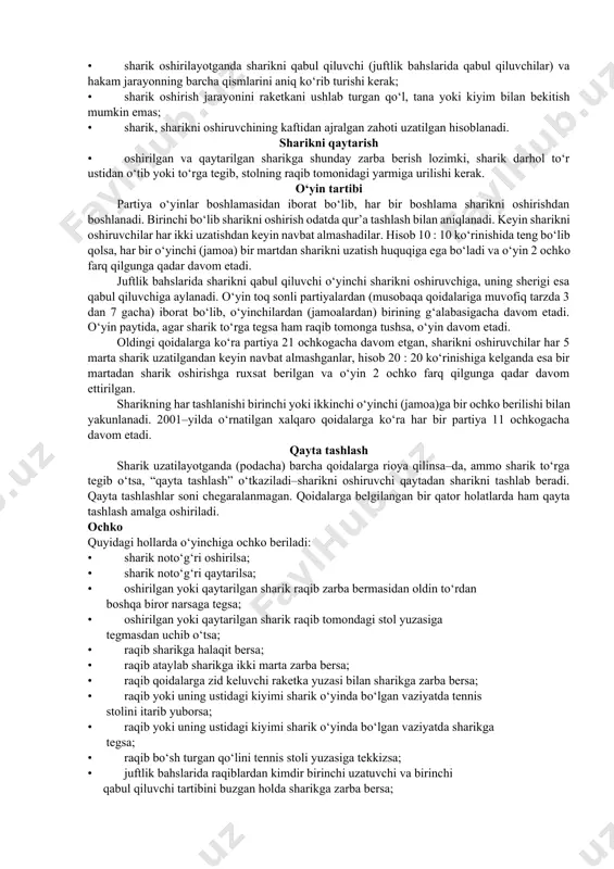 an sportchilar qo‘lga kiritgan. 1997 yilda erkaklar o‘rtasidagi yakkalik bahslarda shvetsiyalik yan–uve valdner, 2003–yilda avstriyalik verner shlager, 2000–yilda esa juftlik bahslarda shvetsiyaning erkaklar jamoasi qo‘lga kiritgan. 1988–yildan 2016–yilgacha bo‘lib o‘tgan olimpiya o‘yinlarida 32 ta oltin medaldan 28 tasini xitoyliklar, yana uchta oltin medalni janubiy koreya vakillari qo‘lga kiritishgan (yevropaliklar orasida yan–uve valdner yagona olimpiya chempioni hisoblanadi). pekindagi olimpiya o‘yinlarida xitoyliklar erkaklar va ayollar yakkalik bahslarida shohsupaning barcha o‘rinlarini egallashgan, shuningdek, ayollar va erkaklar jamoaviy bahslarda ham g‘alaba qozonganlar. shundan keyin olimpiada reglamentiga o‘zgartirish kiritilgan. bunga ko‘ra (2012–yildan boshlab) shaxsiy turnirda har bir davlatdan 2 nafardan ko‘p bo‘lmagan ayol sportchilar qatnashishi mumkinligi belgilab qo‘yilgan. hozirgi kunda xitoylik sportchilar butun dunyo bo‘ylab tarqalib, fuqarolikni o‘zgartirgan holda ko‘plab mamlakatlar terma jamoalarida o‘ynab kelmoqdalar. 1957–yilda yevropa stol tennisi ittifoqi (ettu) tuzilgan va shtab–kvartira qilib shvetsiyaning stokgolm shahri belgilangan. stol tennisi sport turi nafaqat osiyoda balki yevropada ham ommabop bo‘lib (2016 yil holatiga ko‘ra) 57 …