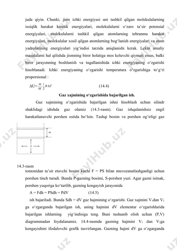 termodinаmikаning i-qonuni vа uning tаdbiqlаri - Page 5