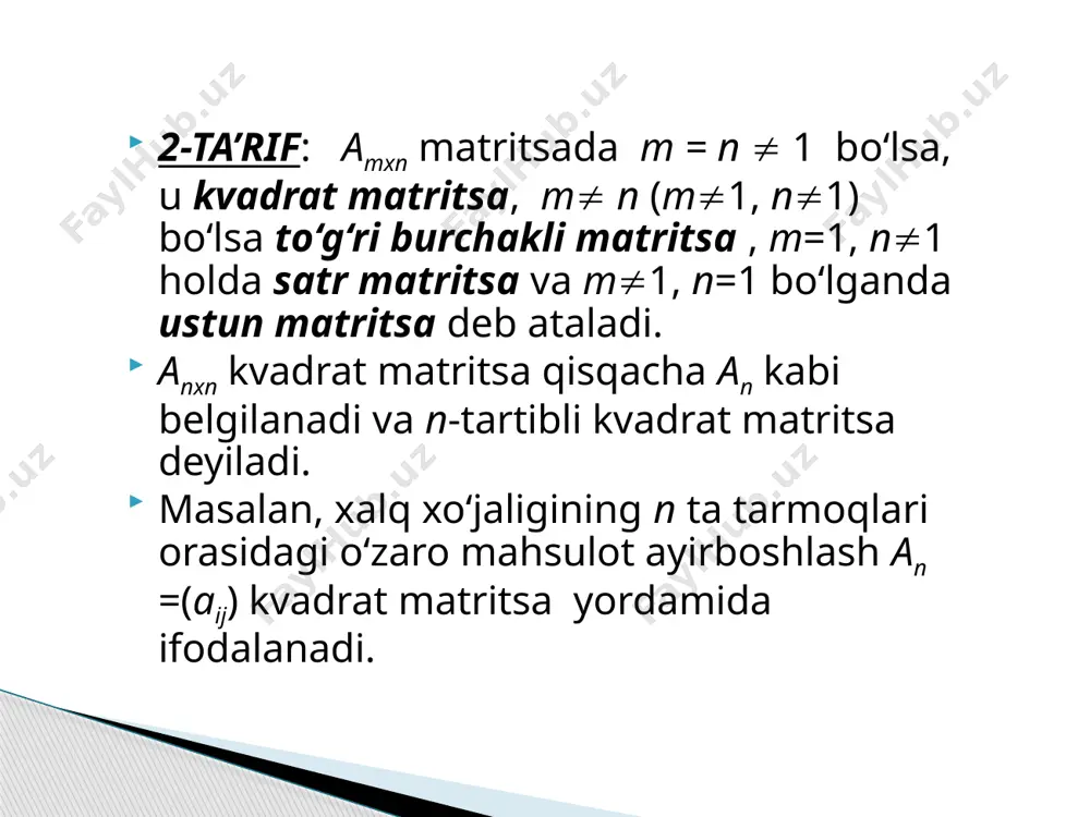 matritsa tushunchasi va asosiy turlari - Page 4