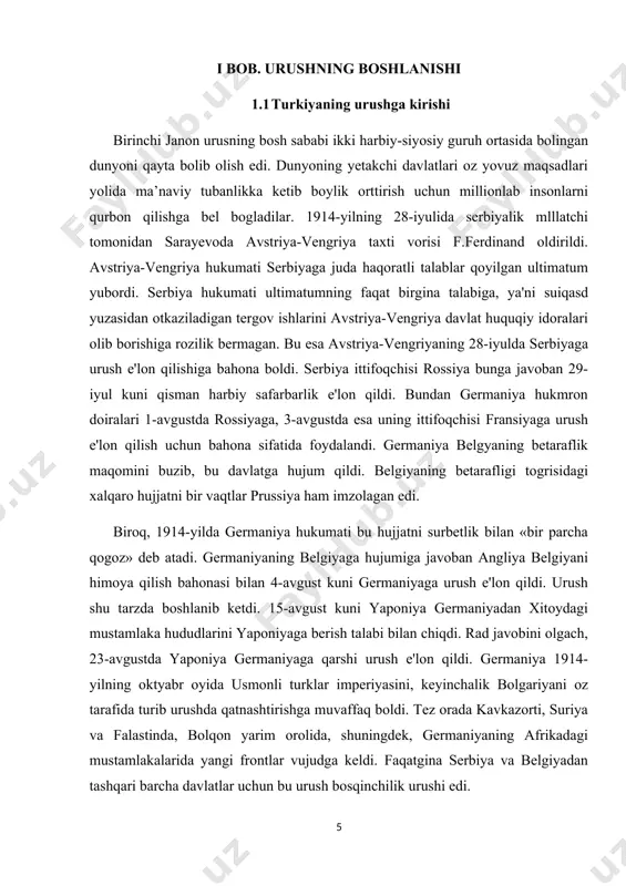 urush harakatlari uzunligi 350 km bolgan kavkaz frontini vujudga keltirdi. 5-6-noyabr kunlari angliya va fransiya ham turkiyaga urush e'lon qildilar. 1915-yilning 19-yanvarida antanta harbiy dengiz kuchlari turkiyaga qarshi dardanell bogozida harbiy operatsiyalarni boshlab yubordi. germaniya mumkin bolgan barcha imkoniyatlardan foydalanib, turkiyaga yordam korsatdi. natijada, angliya harbiy dengiz flotiga katta talafot yetkazildi. bu operatsiya natijasida 200 ming ingliz soldati halok boldi va yaralandi. usmonli imperiyasi 1914-yil 29-oktabrda rossiyaning qoradengiz sohillariga kutilmagan hujum uyushtirib, markaziy kuchlardan biri sifatida birinchi jahon urushiga kirdi, bunga javoban rossiya 1914-yil 2-noyabrda urush eʼlon qildi. usmonli qoʻshinlari antanta bilan urushdi bolqon va birinchi jahon urushining yaqin sharq teatri. usmonli imperiyasining sultoni mehmed v birinchi jahon urushi paytida uch antanta kuchlariga qarshi jihod e'lon qildi. musulmonlarni antantadagi usmonlilarni qo'llab-quvvatlashga chaqirgan deklaratsiya. -nazorat qilinadigan hududlar va "markaziy kuchlardan tashqari usmonli imperiyasining barcha dushmanlariga" qarshi jihod qilish uchun dastlab 11-noyabrda tuzilgan va birinchi marta 14-noyabrda katta olomon oldida omma oldida …