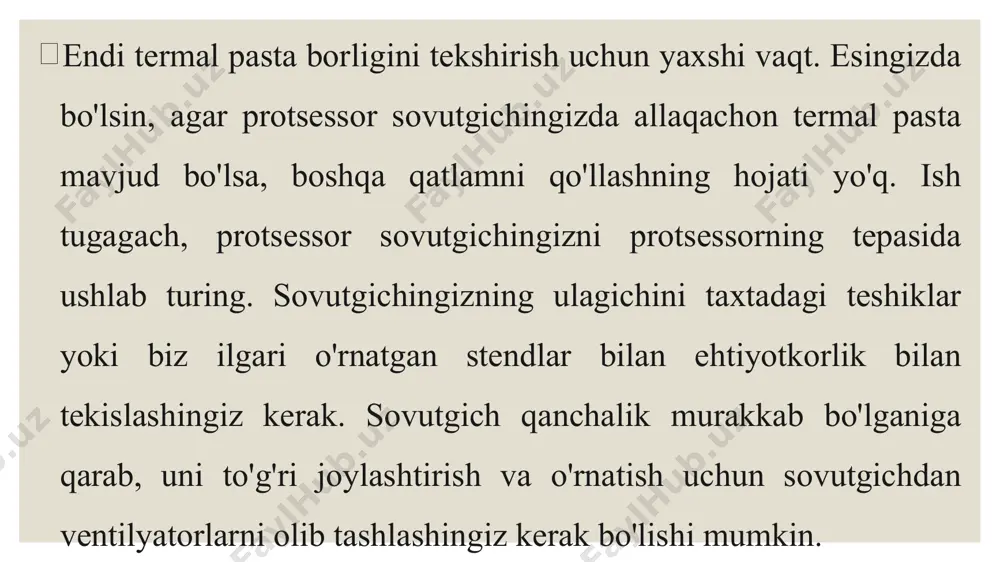 sovutishtizimining o'rnatilishi - Page 5