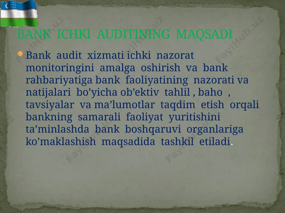 bank auditining mazmuni, maqsad va vazifalari - Page 4