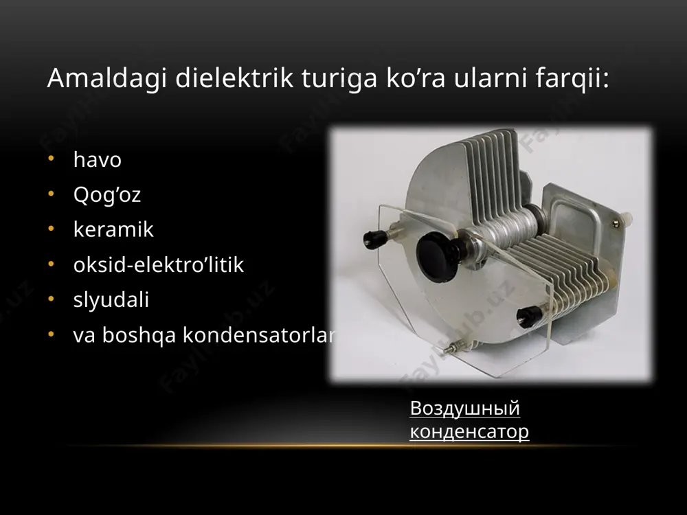 kondensatorlar ularning turlari va qo’llanishi - Page 5