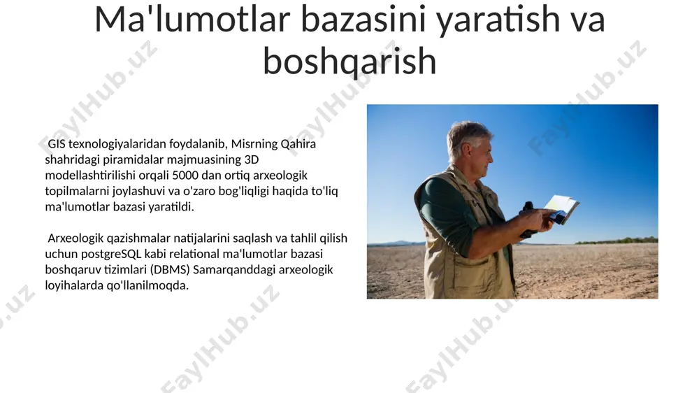 siyodagi qurg'oqchiliklarning 500 yillik tarixi gis yordamida tahlil qilingan, bu yerda harorat va yog'ingarchilik ko'rsatkichlari o'zgarishlarining mintaqaviy ta'sirini aniqlashga yordam bergan. e'tiboringiz uchun rahmat @taqdimot_robot image4.jpg image5.jpg image6.jpg image7.jpg image8.jpg image9.jpg image10.jpg image11.jpg image12.jpg image13.jpg image14.jpg image15.jpg image16.jpg image17.jpg image3.png image18.jpg image19.jpg image20.jpg image1.jpeg image2.jpeg