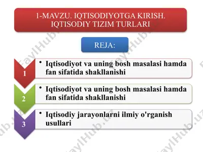 iqtisodiyot — PPTX