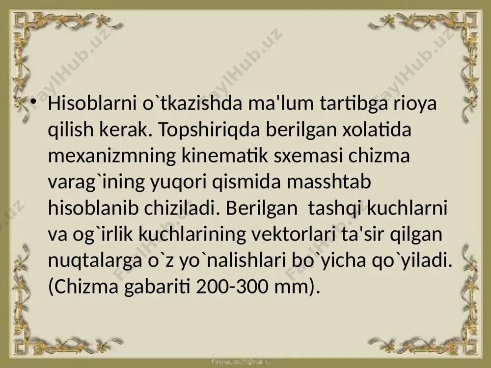 mexanizmlarning turli vaziyat planlarini turish va nuqtalarning trayektoriyasini topishni o`rganish - Page 3